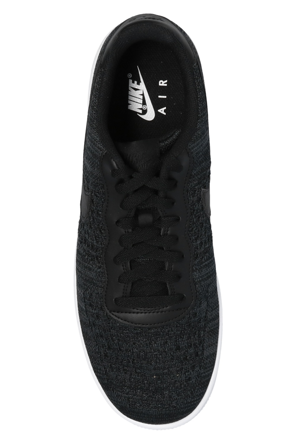 Nike air force 1 flyknit trainer black / anthracite / clearance white